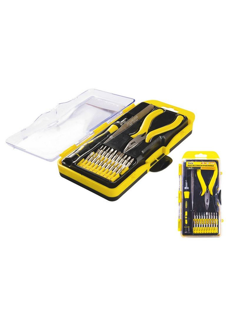 Насадки викруткові прецинзійні та інструменти набір 23 шт 40-0166 Mastertool (364965076)