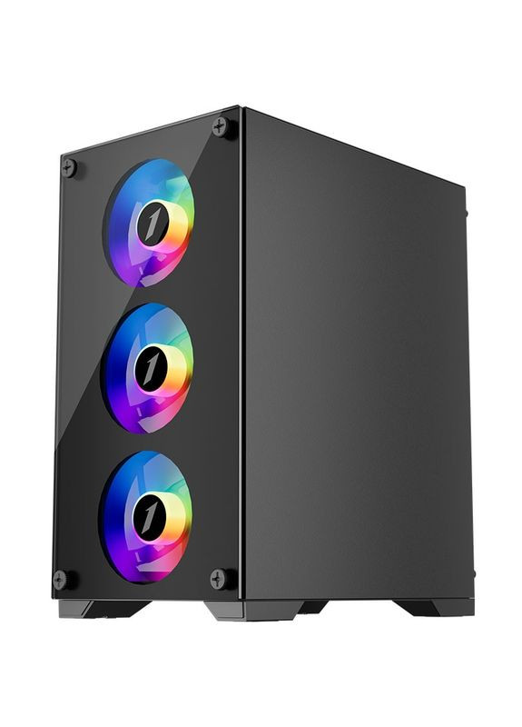 Корпус X2-M-BK-4F1 Black (X2-M-BK-4F1) 1STPLAYER (368576257)