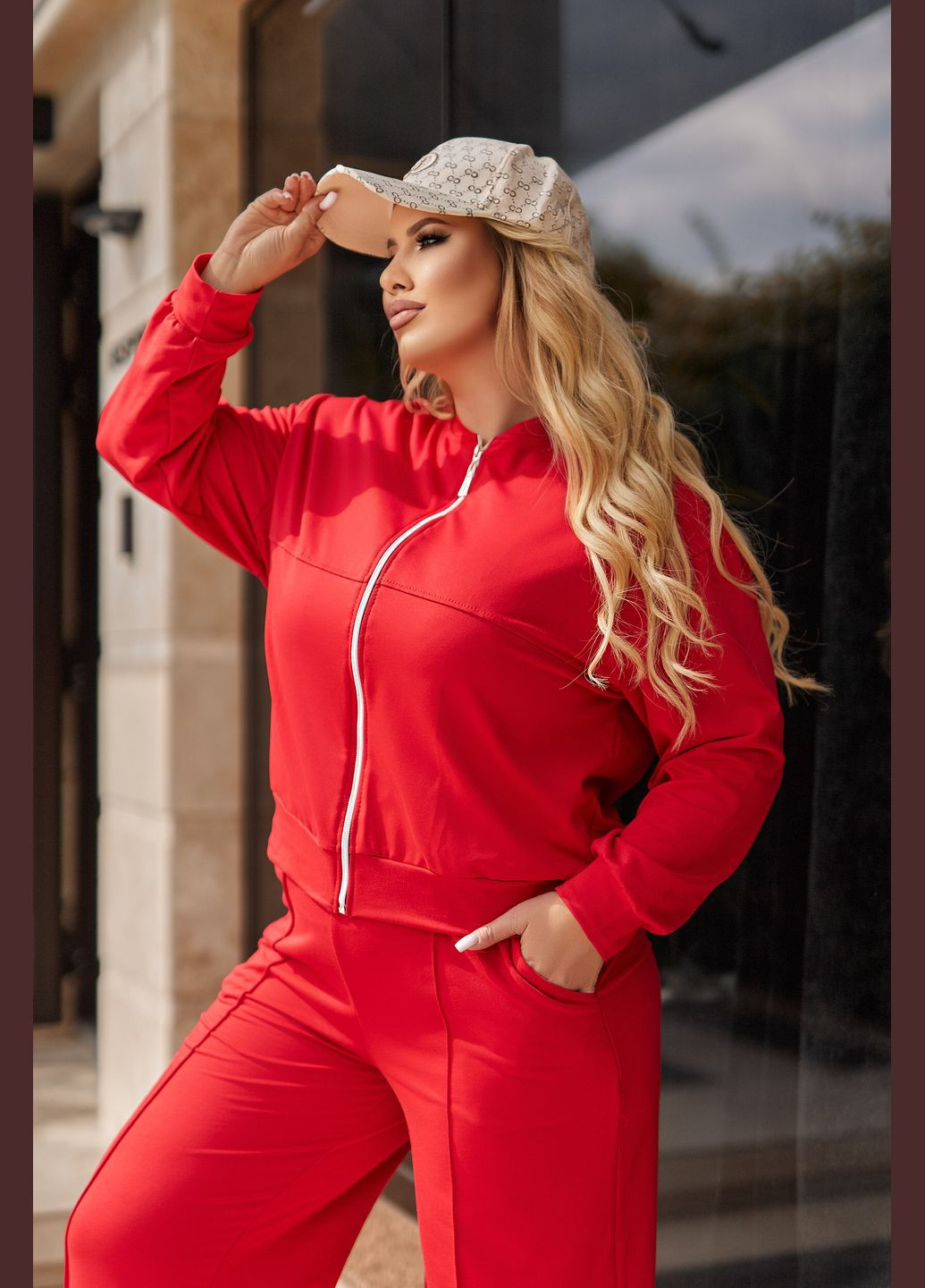 Жіночий трикотажний костюм зі штанами палаццо Fashion Girl Alicante (303524059)