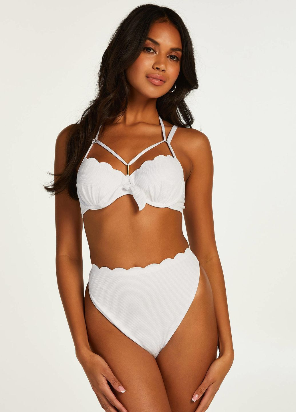 Белый летний купальник (лиф, трусики) Hunkemoller