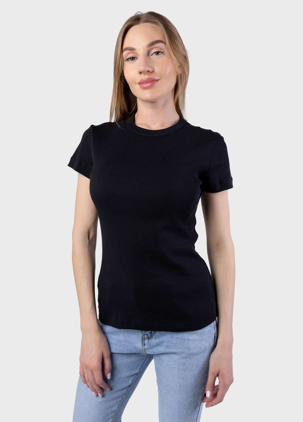 Футболка женская Fashion черная 103564 Power - (325676833)