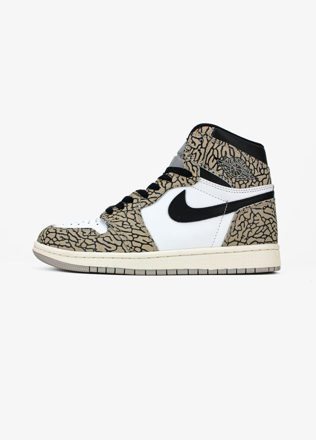 Коричневі всесезон кросівки чоловічі і жіночі nike air jordan 1 retro white cement brown | найк джордан 1 ретро коричневі No Brand