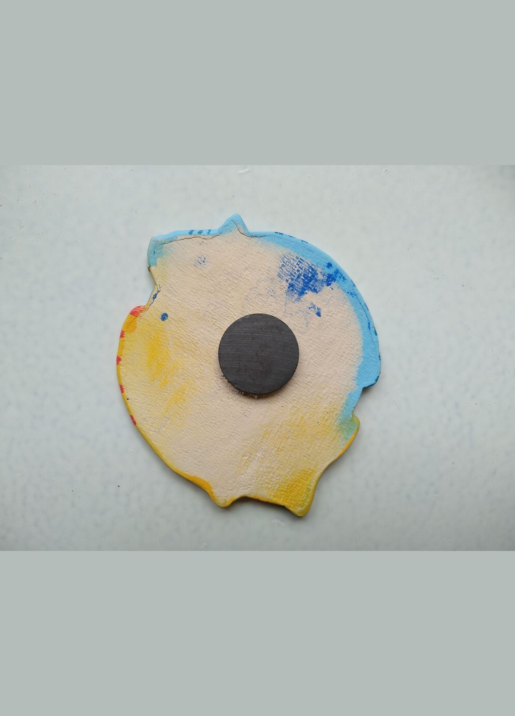 Персонализированный керамический магнит «Играющие котята» (голубой клубочек) Коти&Ангели (301533111)