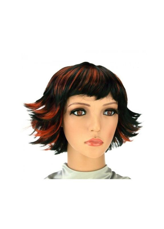 Парик каскад коричнево-черный маскарад косплей вечеринка фотосессия+подарок No Brand (342384788)