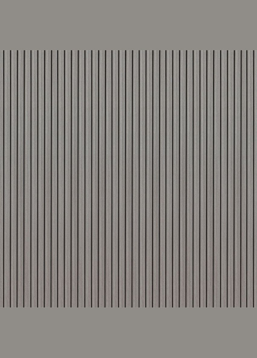 Декоративна рейка WPC стінова сіра 3000*150*9мм (D) SW-00001870 Sticker Wall (316187232)