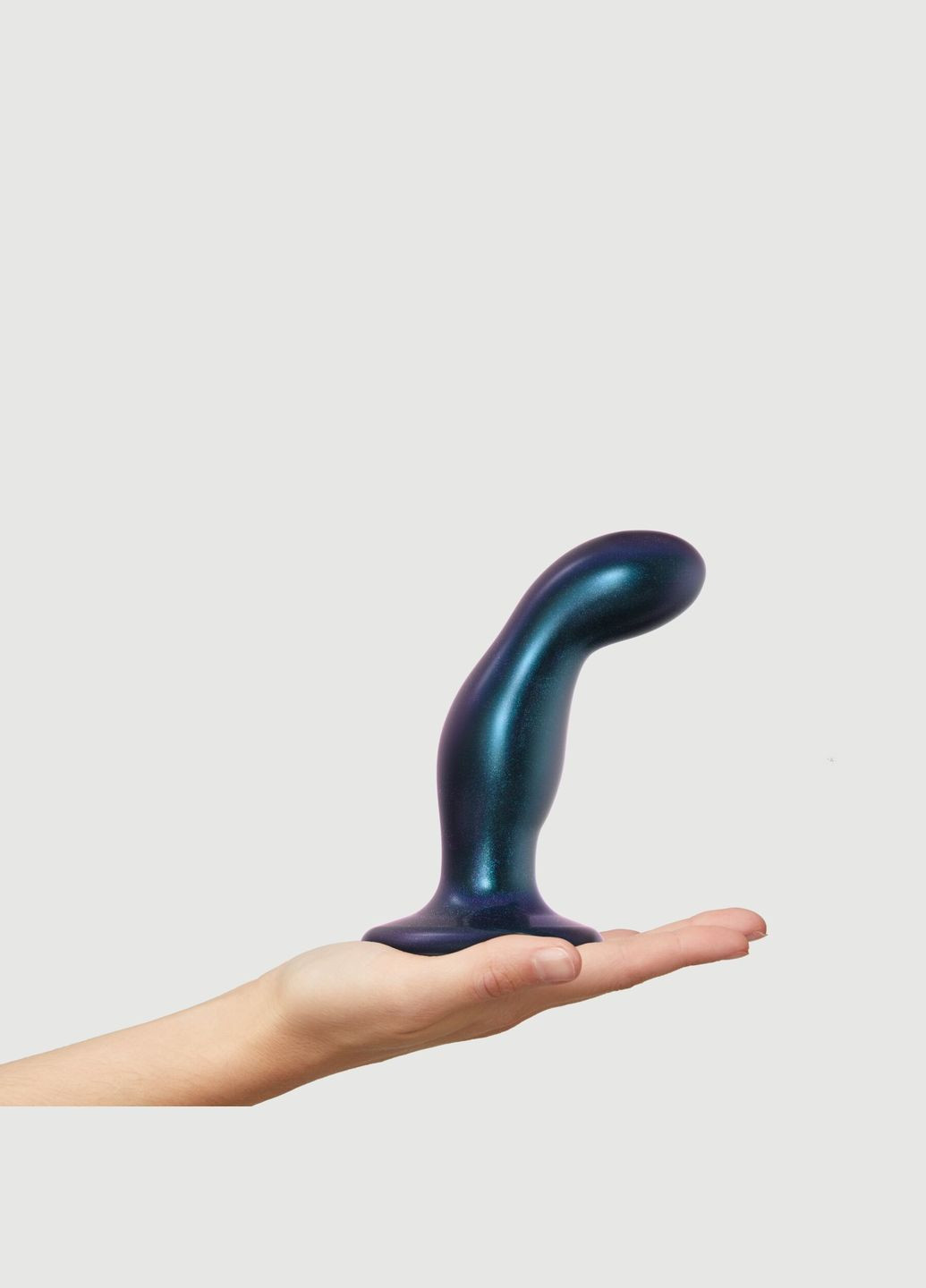 Дилдо DILDO PLUG SNAKY METALLIC BLUE, размер M, диаметр 4 см, вводная длина 15,3 см Strap-On-Me (297587313)