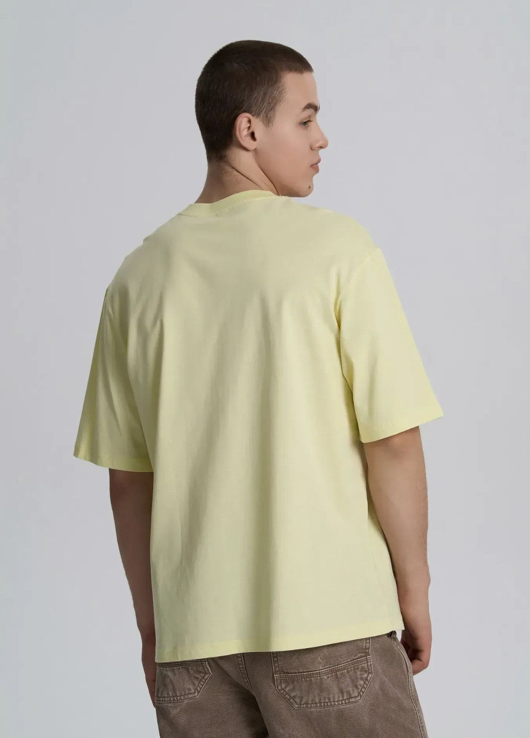 Жовта футболка чоловіча з коротким рукавом Роза