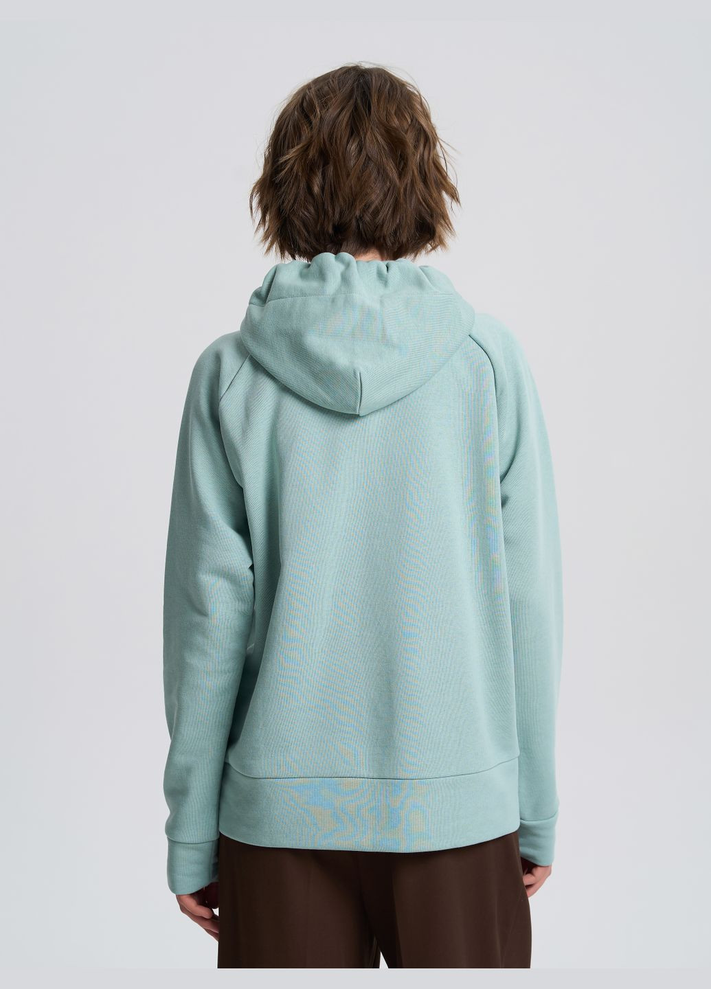 Худи женское с акцентным кроем светло-бежевого цвета ТМ РОЗА Роза (324430171)