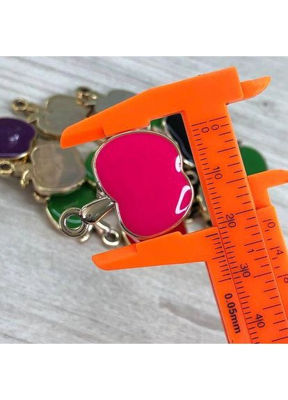 10шт/уп Подвеска пластиковая "Яблочко" 22х26мм - МИКС Plus-plus (352751579)