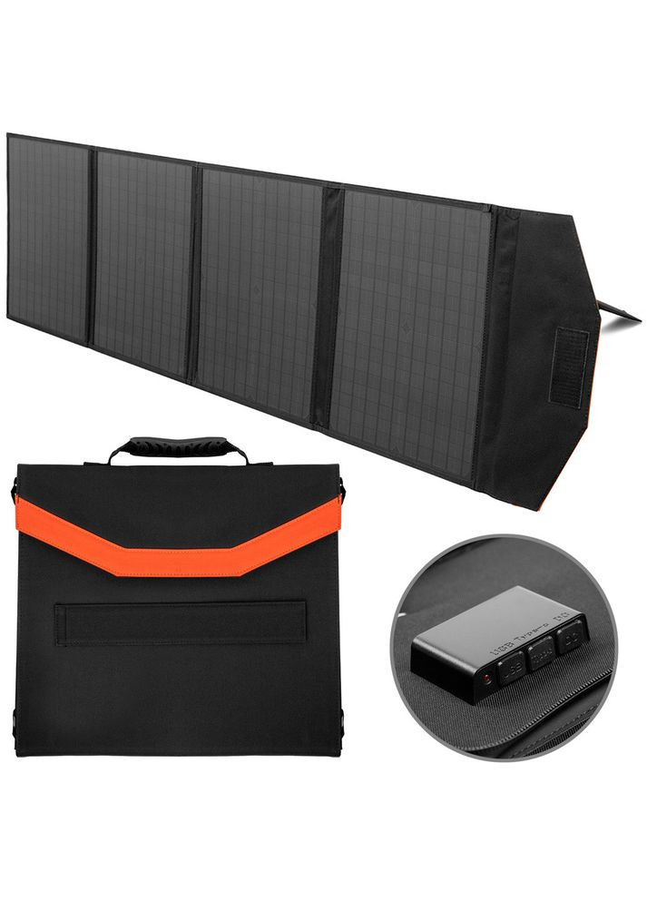 Солнечная панель 80 Вт складная BRIDNA SGR-SP80W, портативная солнечная батарея PD (327041458)