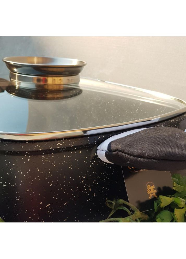 Каструля казан із мармуровим антипригарним покриттям 5.5 л 26 см EB-8114 Edenberg (360654412)