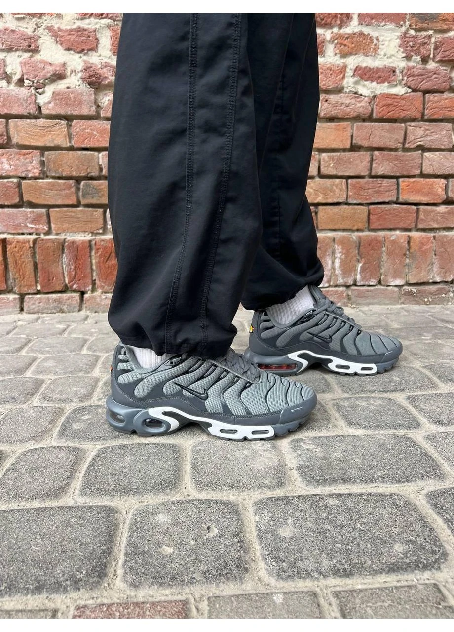 КРОССОВКИ ЖЕНСКИЕ NIKE AIR MAX PLUS TN GREY WHITE НАЙК АИР МАКС ТН ПЛЮС БЕЛЫЕ No Brand белые демисезоны (392000606)