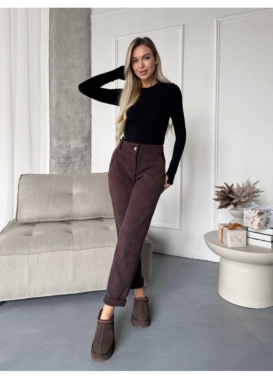 Штани 1707 вельвет на флісі,сзаду на резинці Україна (370999484)