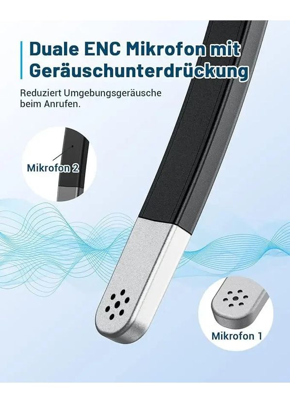 Беспроводная гарнитура Sanfant KH99M для офисов и вождения легкая с шумоподавлением и микрофоном, Bluetooth, 20 часов работы No Brand (351371647)