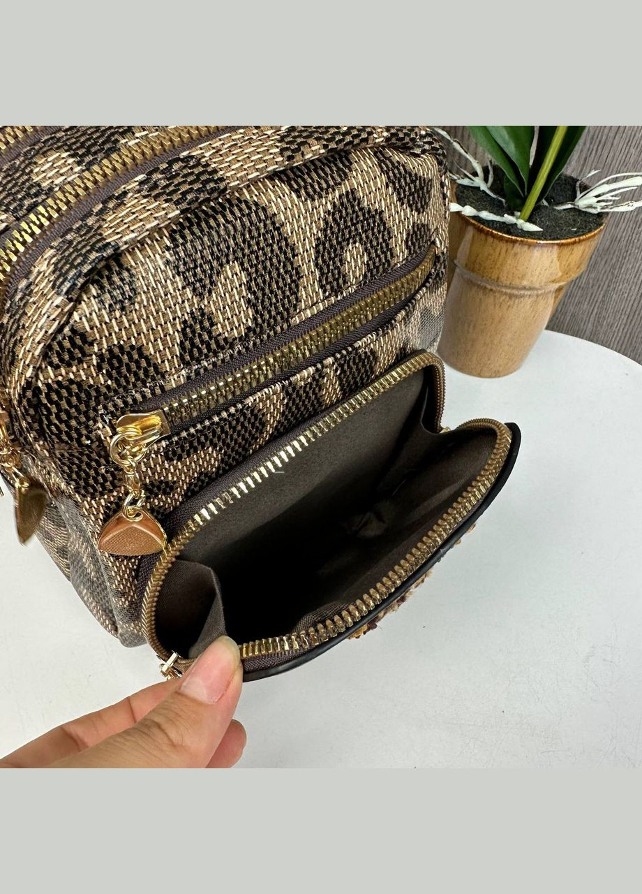 Жіноча міні маленька сумочка Коричневий (1469ДКк) No Brand сумка (341085577)