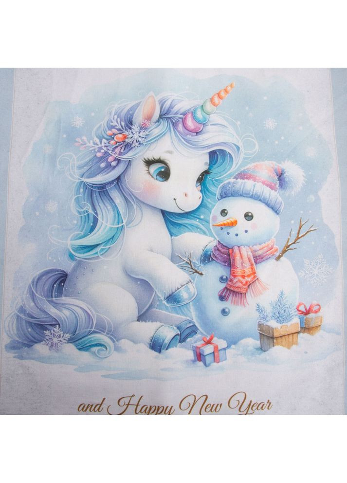 Тканина декоративна бавовна скатертина 150 см 230 г/м2 для скатертин, штор, декору, новорічний, різдвяний принт IDEIA (366089591)