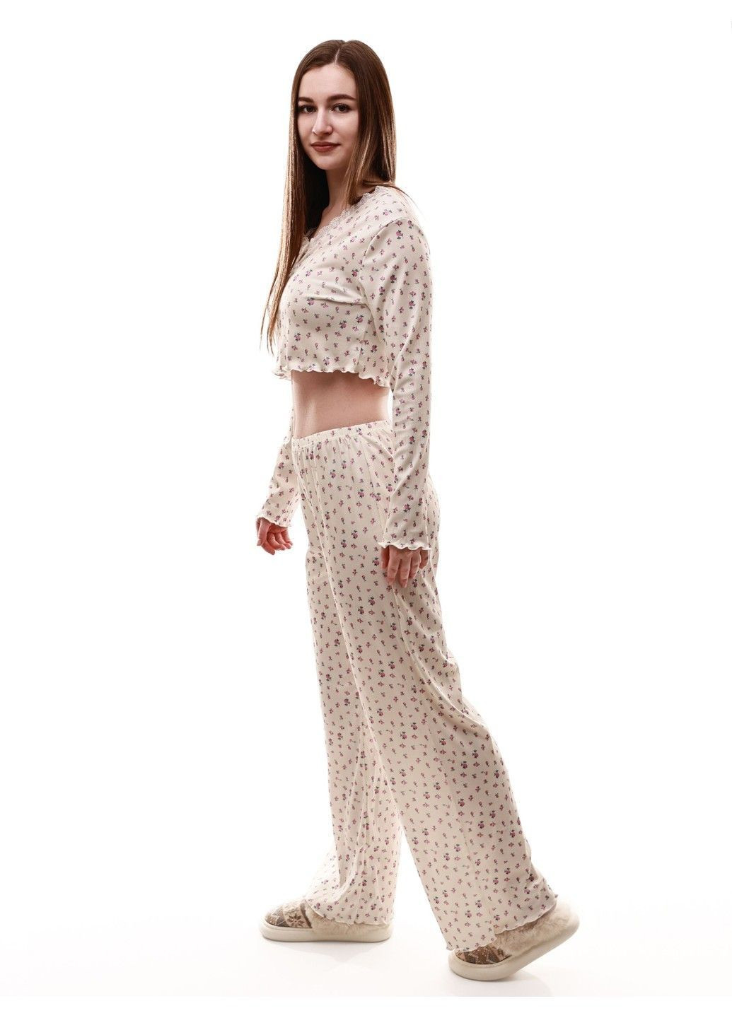 Молочная пижама женская Lumo