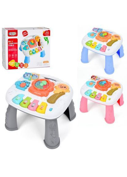 Детский развивающий столик с кнопками и мелодиями, интерактивный музыкальный столик для малышей No Brand (371646549)