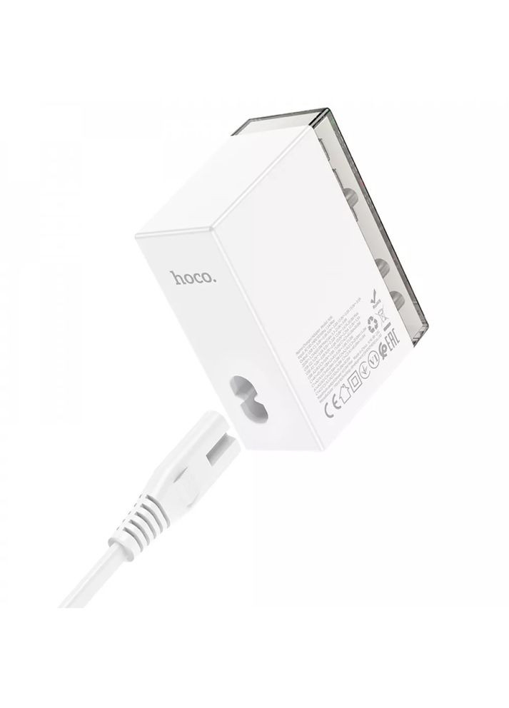 Мережевий зарядний пристрій N36 GaN 65W з 6 портами (3×USB-C + 3×USB-A) Hoco (361944434)