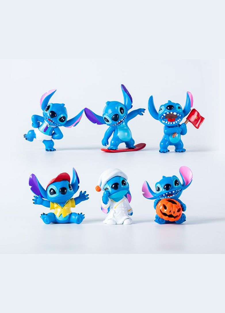 Набір фігурок Ліло та Стіч Lilo and Stitch міні фігурки дитячий ігровий набір 6 шт. 5-7,5 см Shantou (296792900)