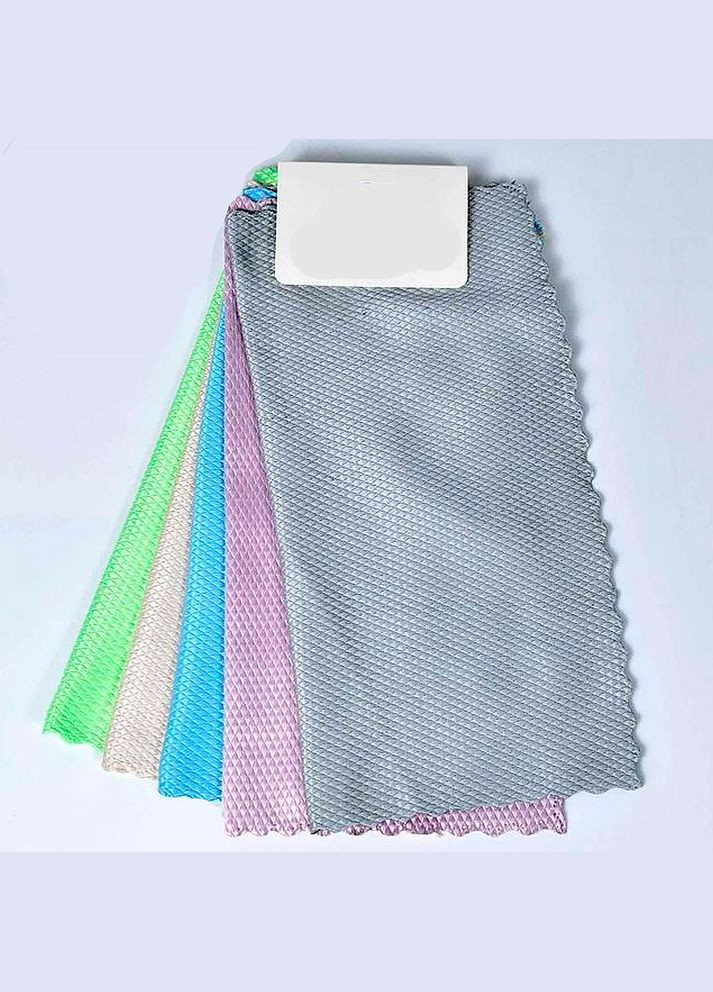 Набір кухонних рушників 25х25 5 шт. для посуду мікрофібра Mallory Home Набор кухонных полотенец 25х25 5 шт. для посуды микрофибра (317499466)