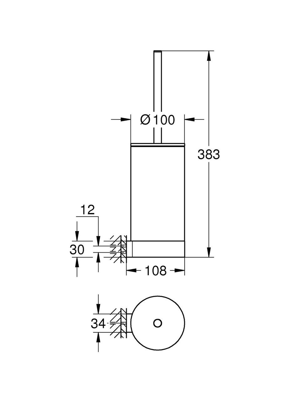 Ерш для унитаза Selection (41076000) Grohe (369933311)