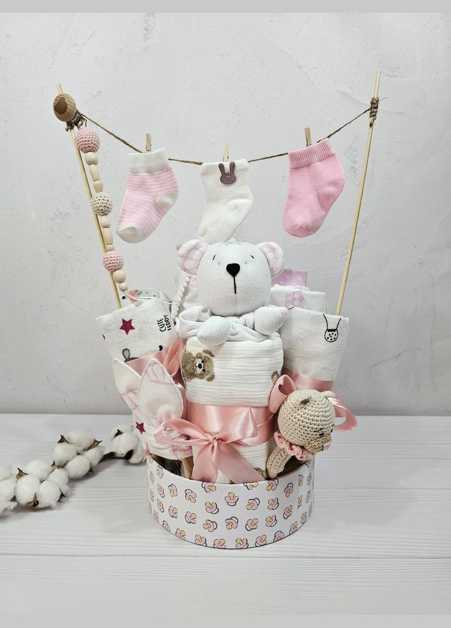 Букет з пелюшок для немовлят a.l.babybox Корони Білий No Brand (308752067)