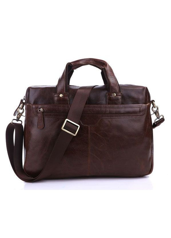 Сумка мужская через плечо кожаная 14114 Коричневая Vintage (302009049)