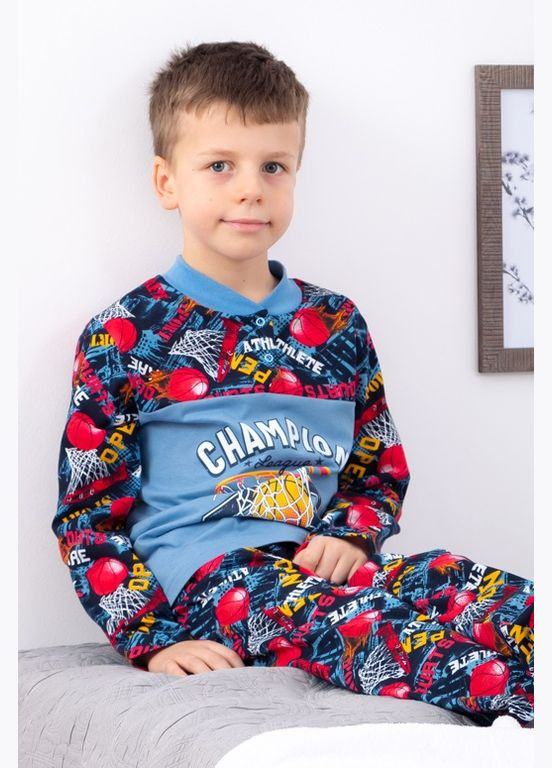 Червона всесезон піжама для хлопчика на 2 кнопках кофта + брюки Носи своє