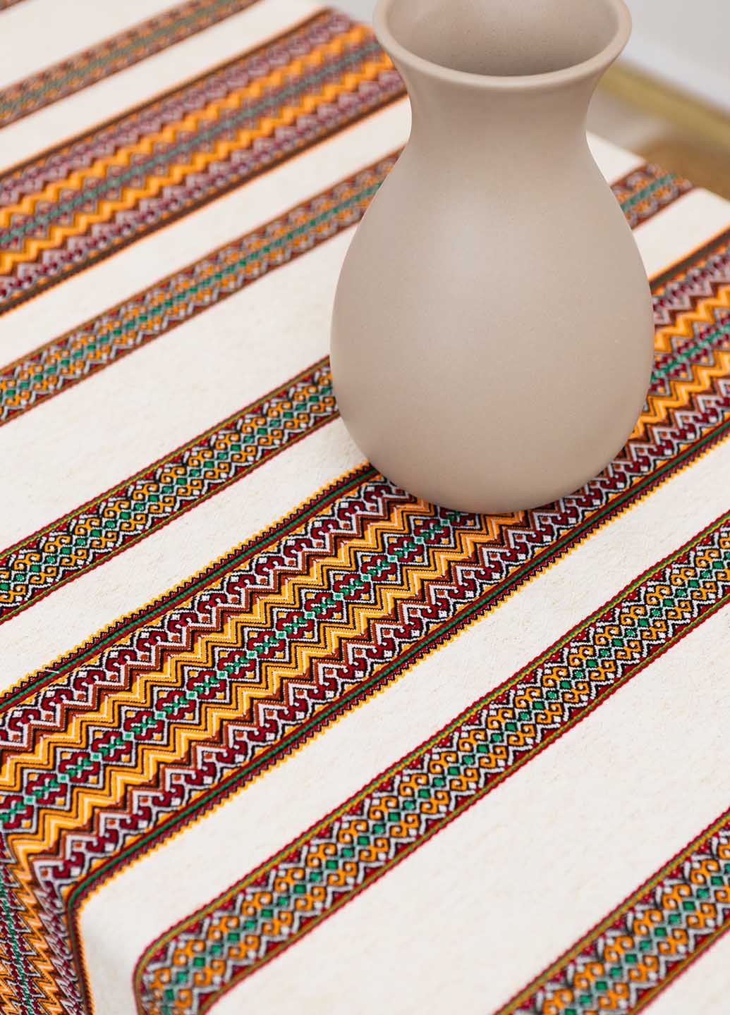 Скатертина вишита з українським орнаментом 1.2м х 1.5м (рнд11712) Homedec - (322057073)