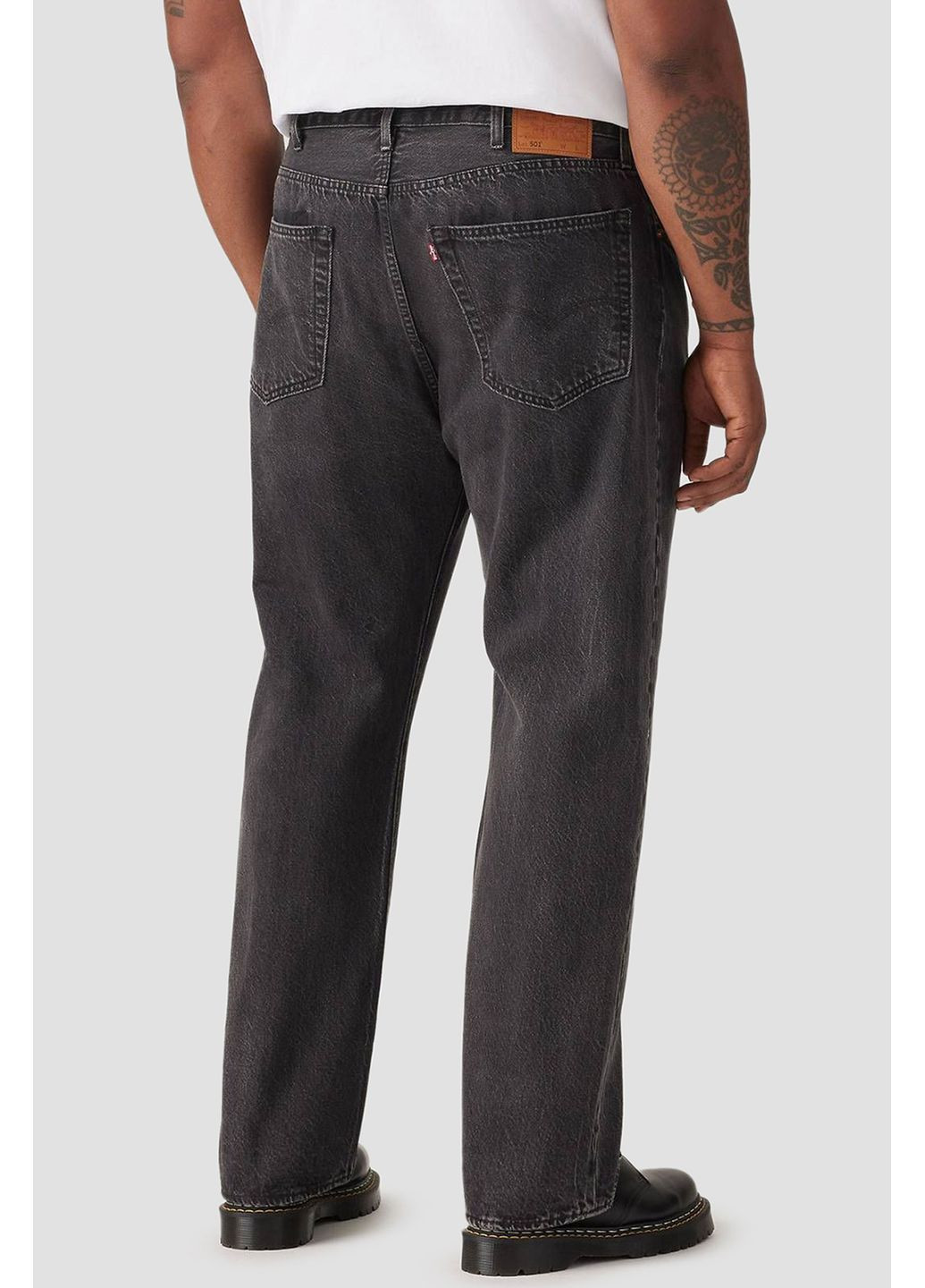 Чоловічі прямі джинси 501 з високою посадкою, сірі, W38/L32 Levi's strainght (370153722)