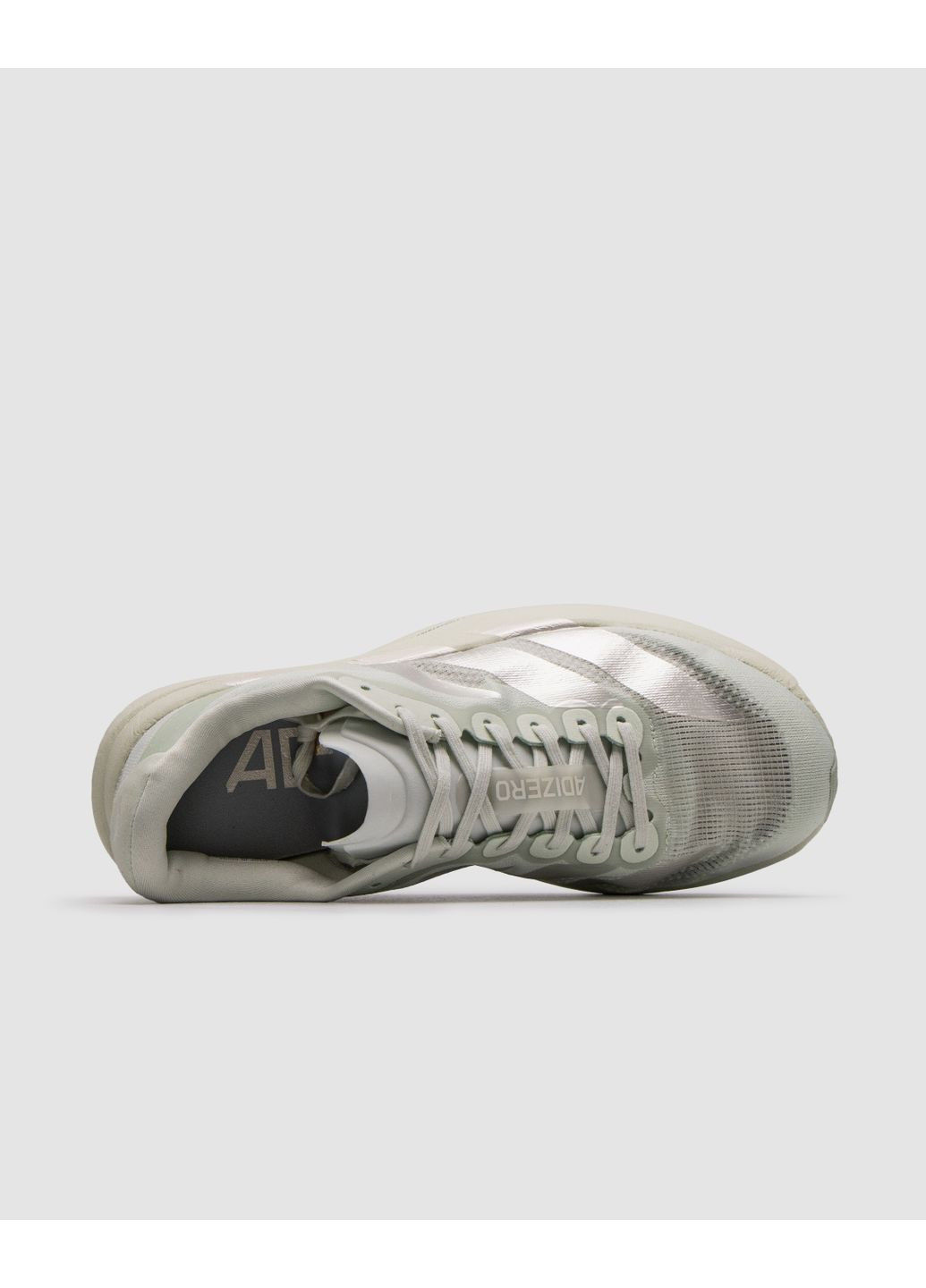 Серые демисезонные кроссовки мужские adidas adizero evo sl light green / silver metallic адидас адизеро ево No Brand