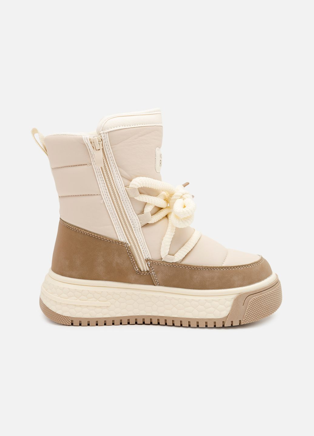 Дутики для дівчинки колір бежевий CB-00260583 Мишеня (319068926)