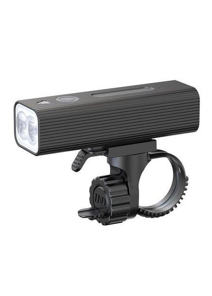 Ліхтар велосипедний LED фара із вбудованим акумулятором USB P12 чорна No Brand (305589661)