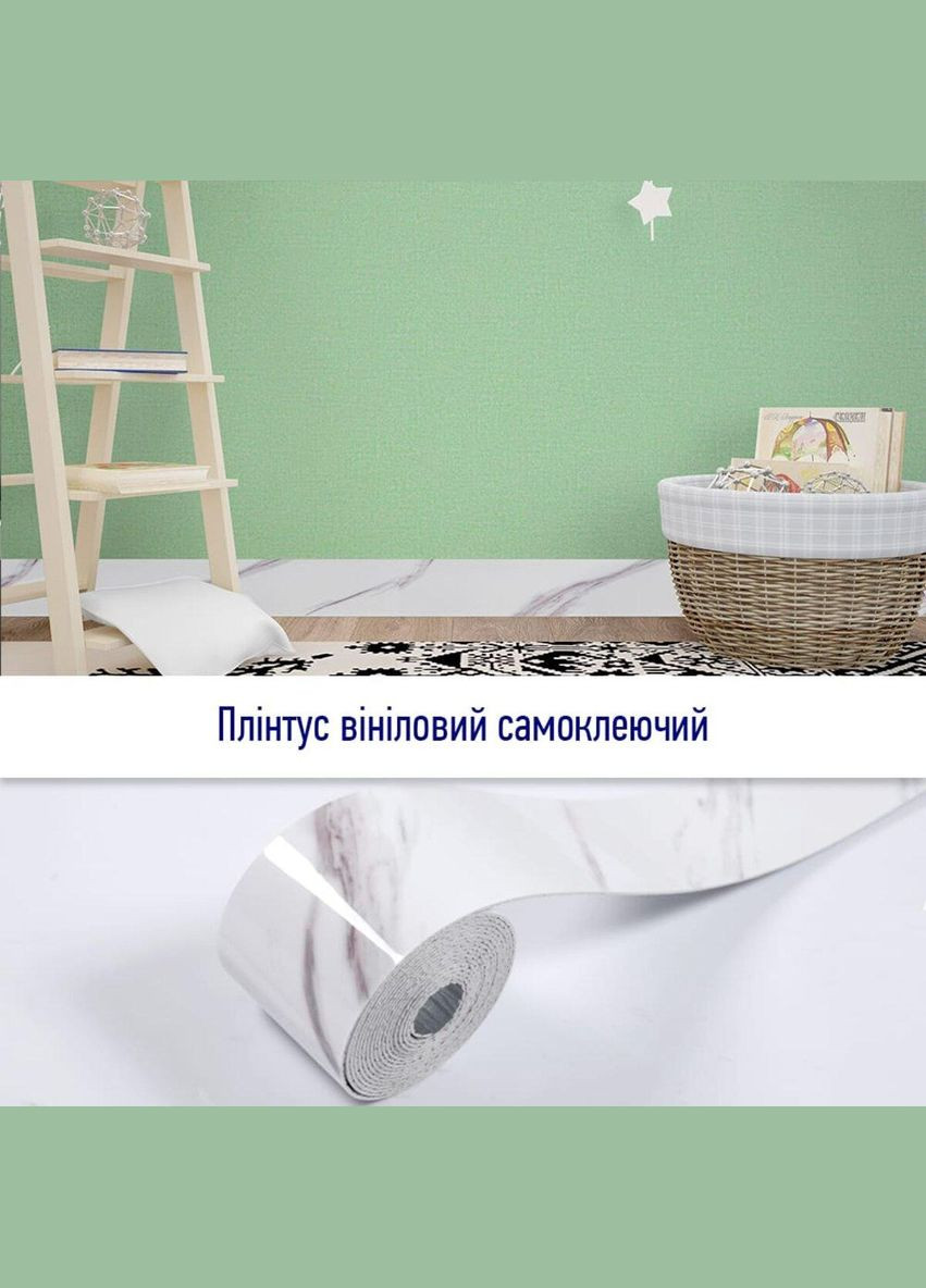 Плинтус/молдинг виниловый самоклеющийся 5000х100х2мм Sticker Wall (300241921)