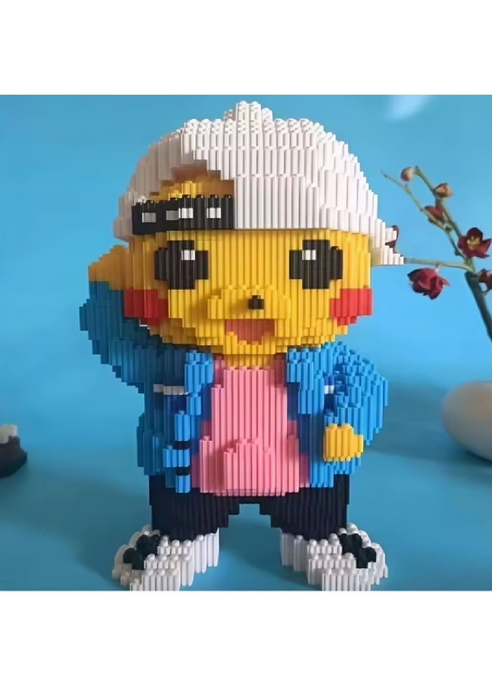 Конструктор фігурка 3D блоковий для дітей малюків хлопчиків дівчаток 2600 деталей 28.5х24х14.5 см (479084-Prob) Покемон Пікачу Unbranded (315710358)