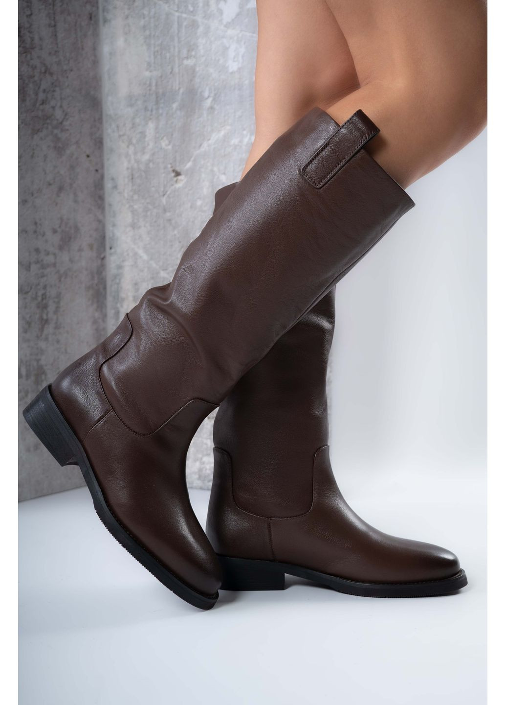 Чоботи жіночі Натуральна шкіра коричневі 346808 Where Uwear (370268983)
