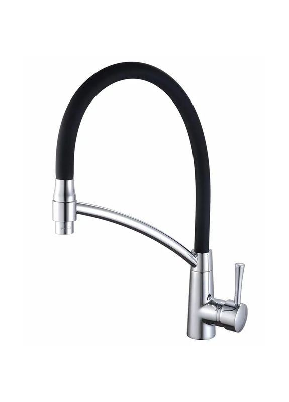 Змішувач для кухні Premium ROSSI 017 (MI6828), одноважільний, високий, з гнучким виливом, латунь, хром Mixxus (334003128)