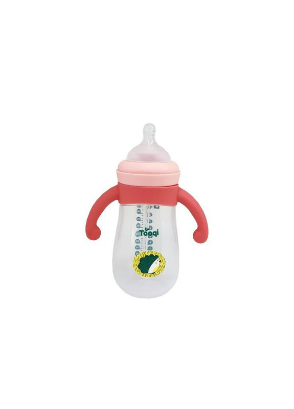 Бутылочка пластиковая с силиконовыми ручками MGZ-0200(Pink) 260 мл Mega Zayka (342967820)