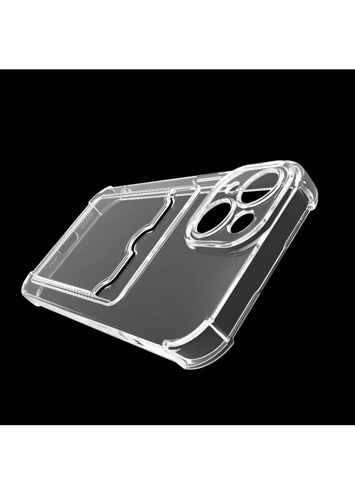 Чехол накладка Shockproof Card Slots для iPhone 14 Plus - прозрачный China (402276686)