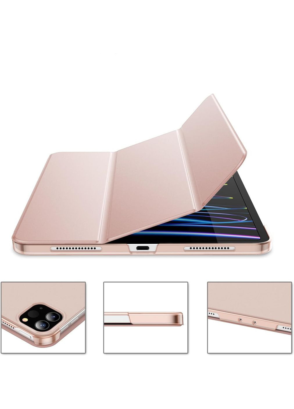 Чохол-книжка Tri Fold Hard для Apple iPad Pro 12.9 2020/2021/2022 Pink (711721) BeCover (351559961)