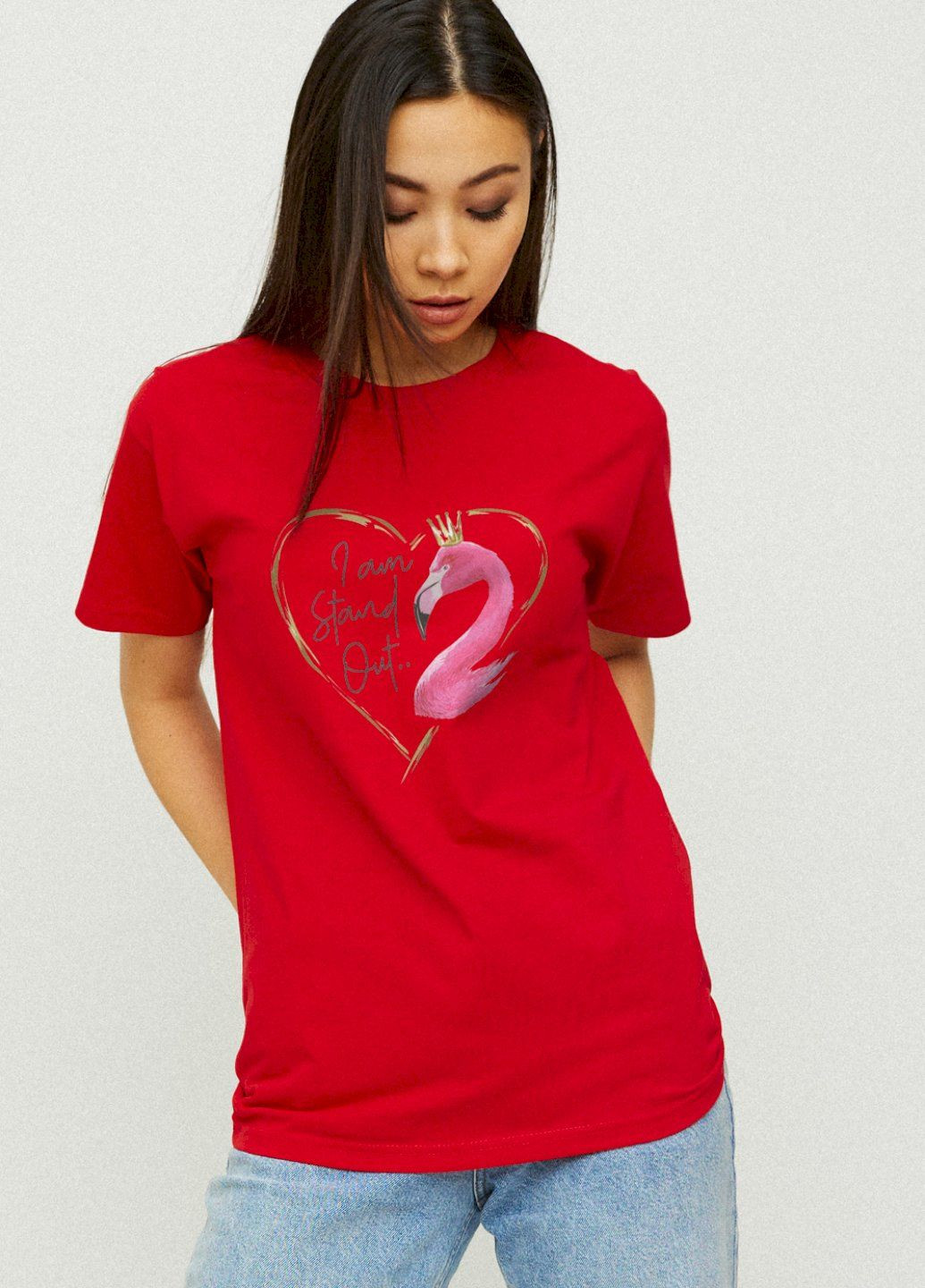 Футболка Boyfriend / дихаючий принт / YAPPI - (325222367)