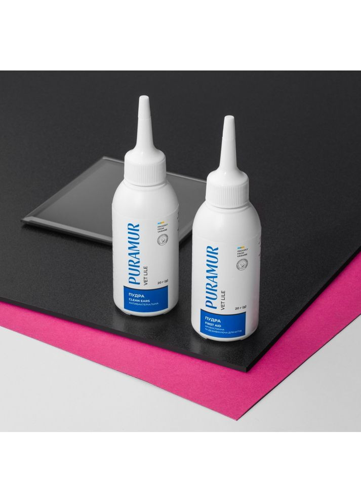 Пудра First Aid кровоспинна та дезінфікуюча для кігтів 20г Puramur (355256280)