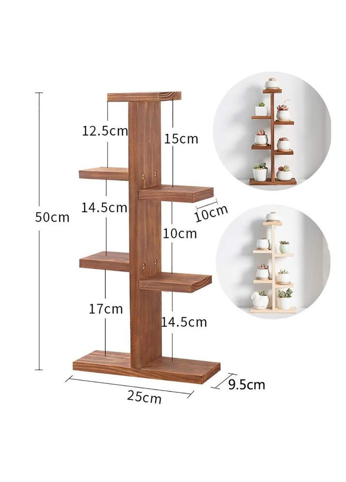 Підставка для квітів з дерева Компостелла мокко (ЦВП-005410) No Brand (328225973)