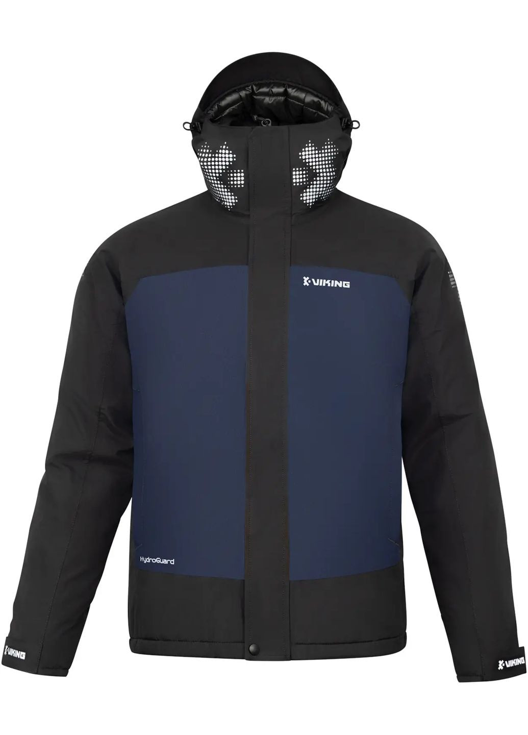 Комбинированная демисезонная куртка viking fishing nord storm 200g 10k black/navy No Brand