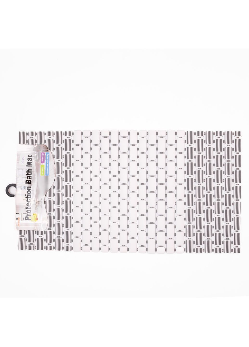 Килимок для душового піддону на присосках 73*40 см, білий Yiwu HP-42-7W No Brand (364685003)