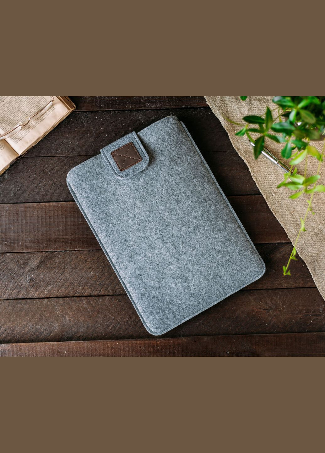 Чехол для ноутбука для Macbook Pro 13 New Grey/Brown (GM55-13New) Gmakin (260339304)