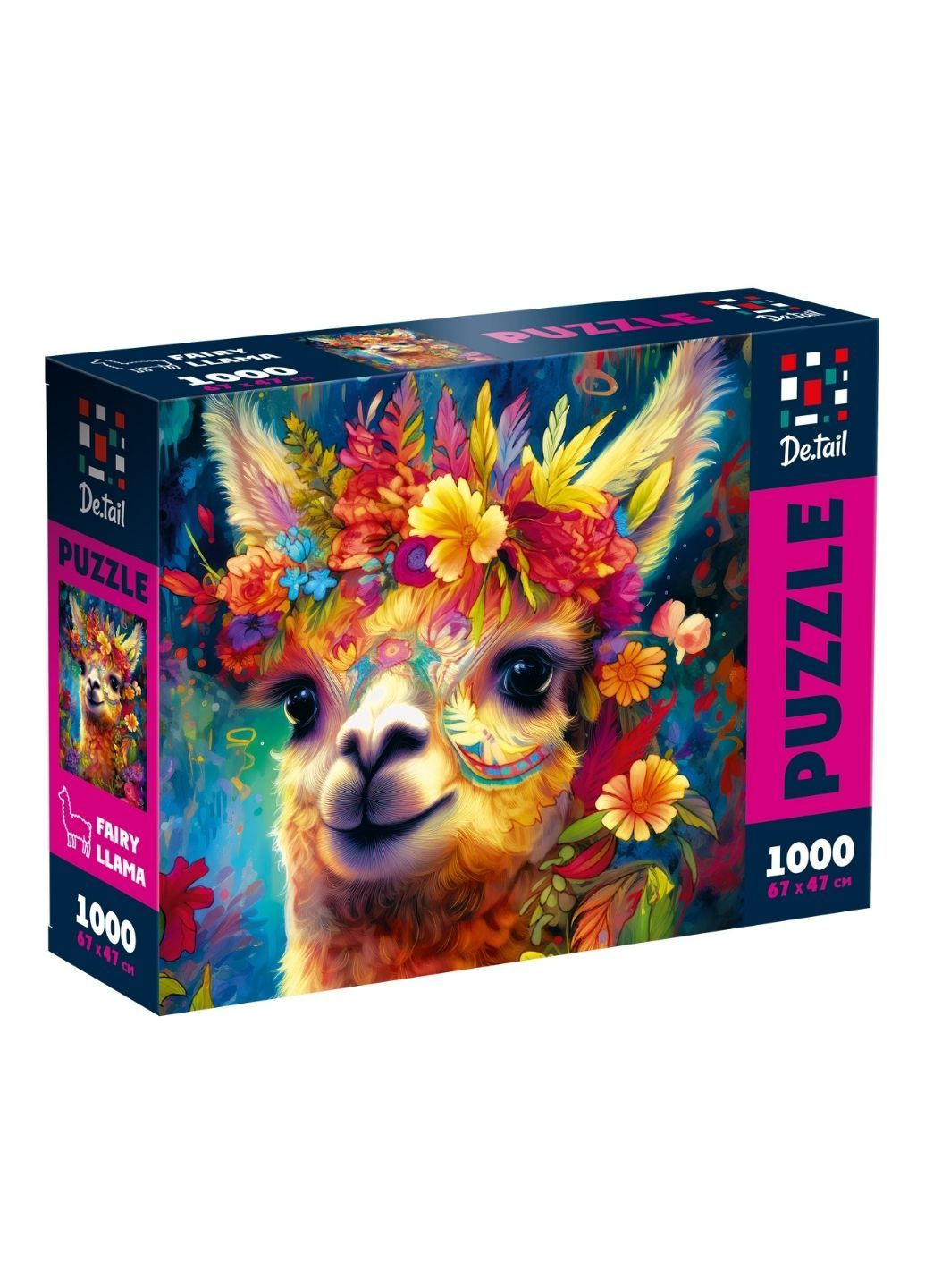 Пазли . Чарівна лама 1000 деталей DT1000-11 (укр) De.tail (293971855)