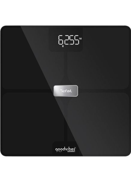 Весы электронные напольные Body Fat Goodvibes Health BlaСk BM9670S1 180 кг Tefal (361399672)