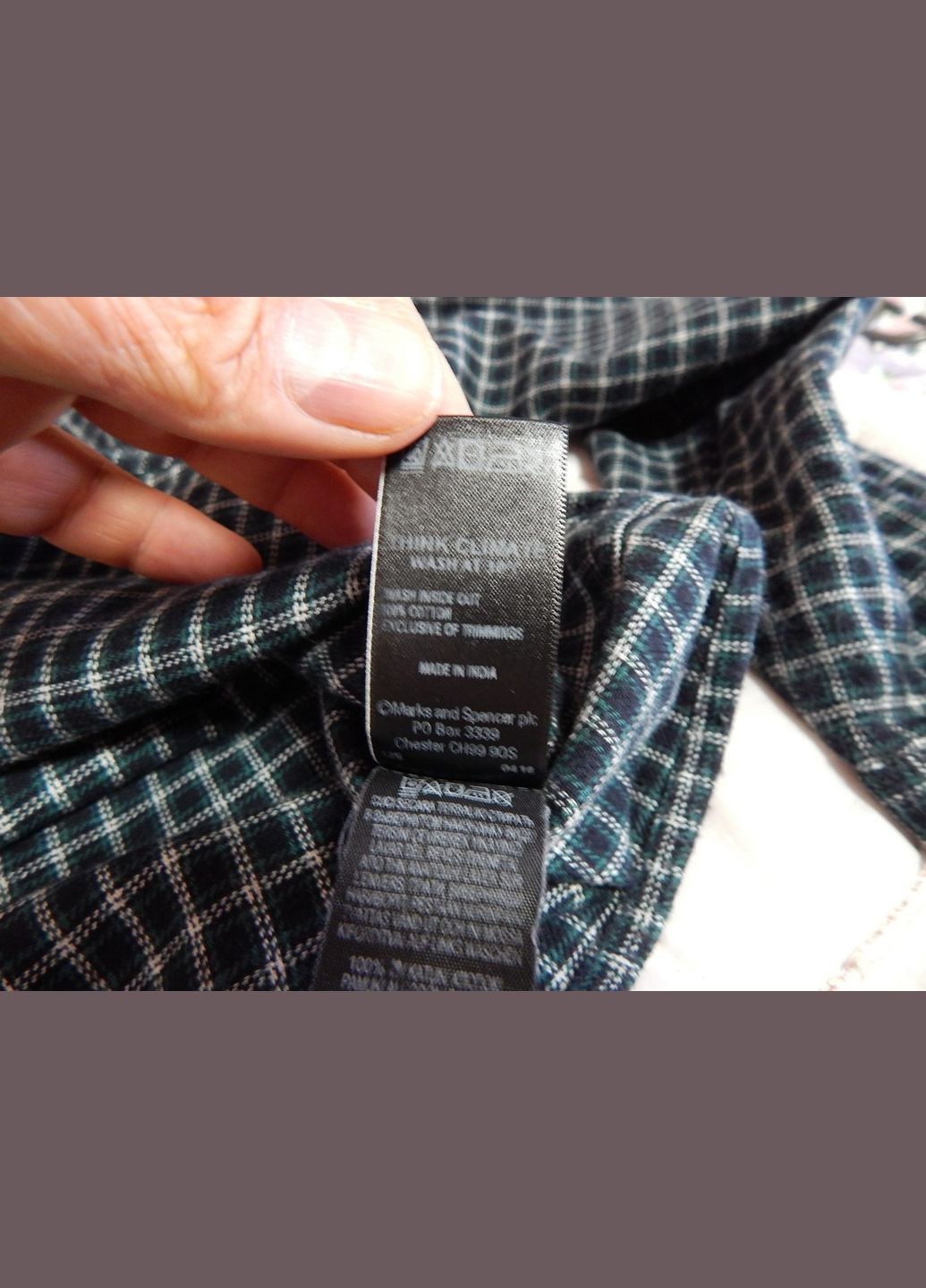 Сорочка фірмова жіноча фланель M&S UKR 50 089TR (тільки у зазначеному розмірі) Marks & Spencer (317353026)